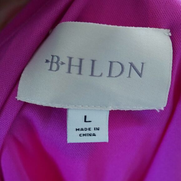 NWT‎ BHLDN Emilia One-Shoulder Stretch Crepe Mini Dress Size Large Pink - Picture 4 of 9